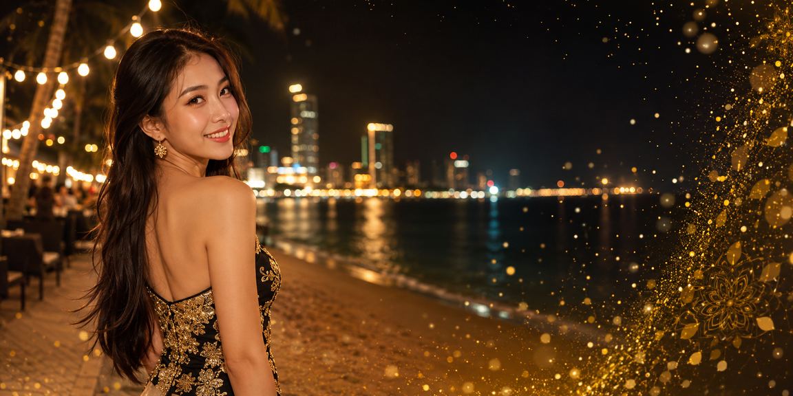 Pemandangan kasino dari Penang dengan tema baccarat live dealer